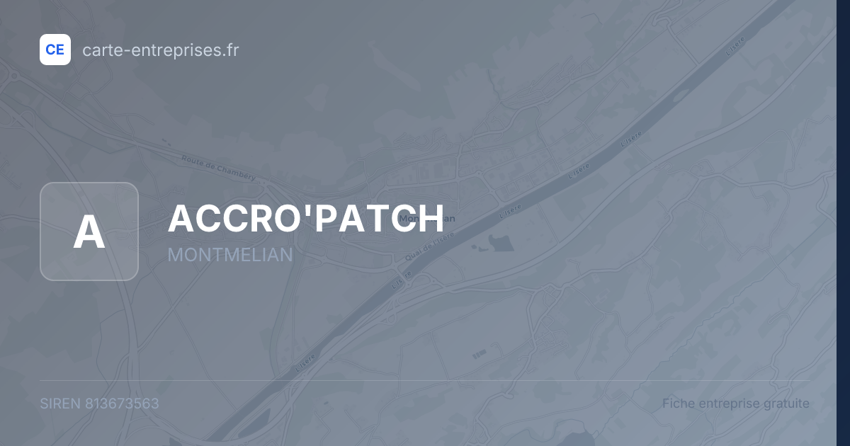 ACCRO'PATCH — 813673563 — fiche entreprise