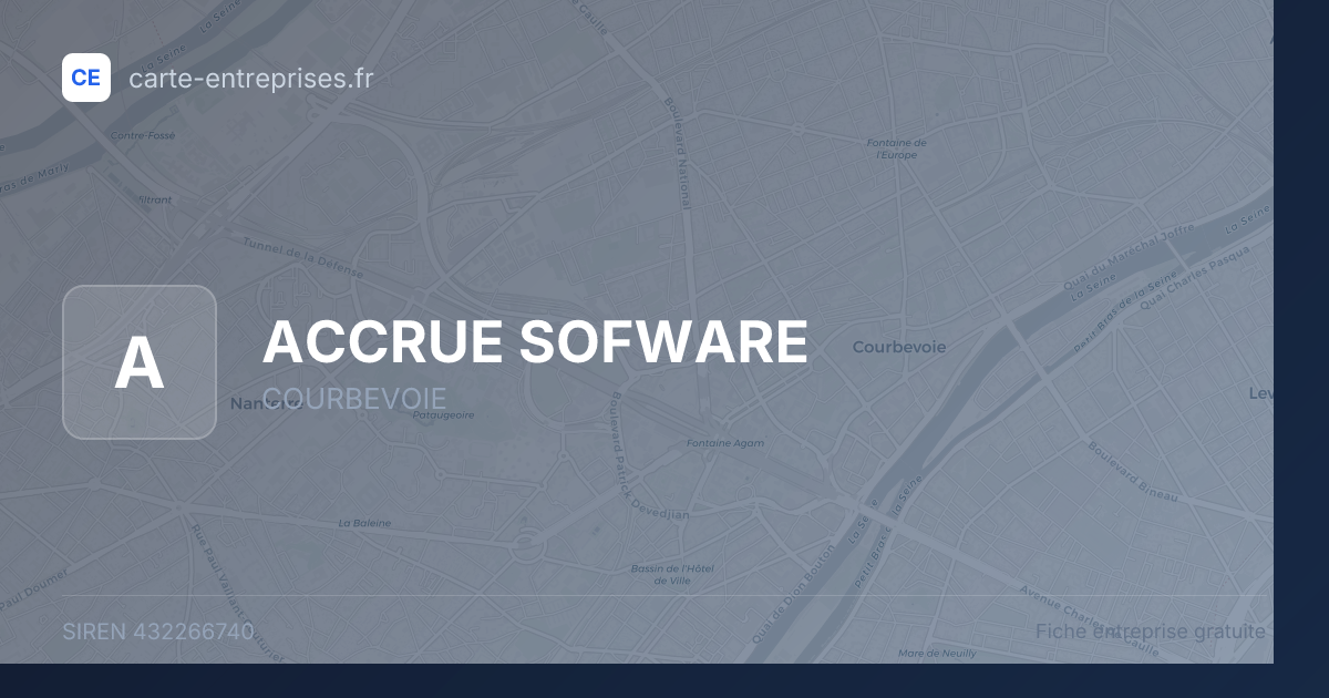 ACCRUE SOFWARE — 432266740 — fiche entreprise