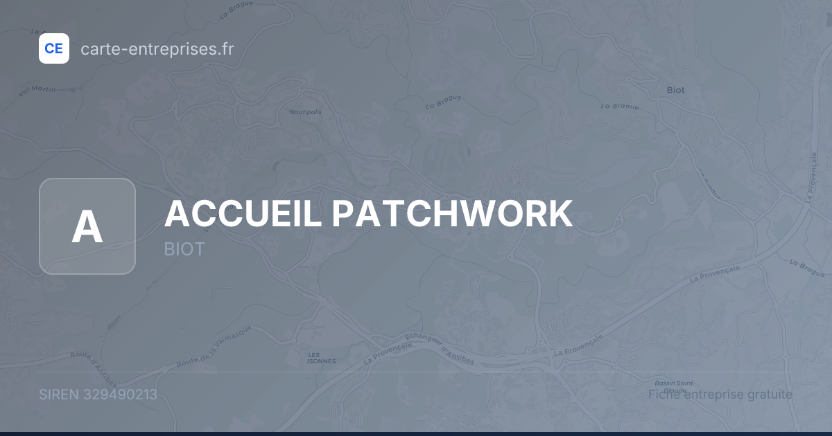 ACCUEIL PATCHWORK — 329490213 — fiche entreprise