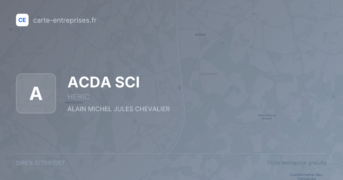 ACDA SCI — 377697057 — fiche entreprise