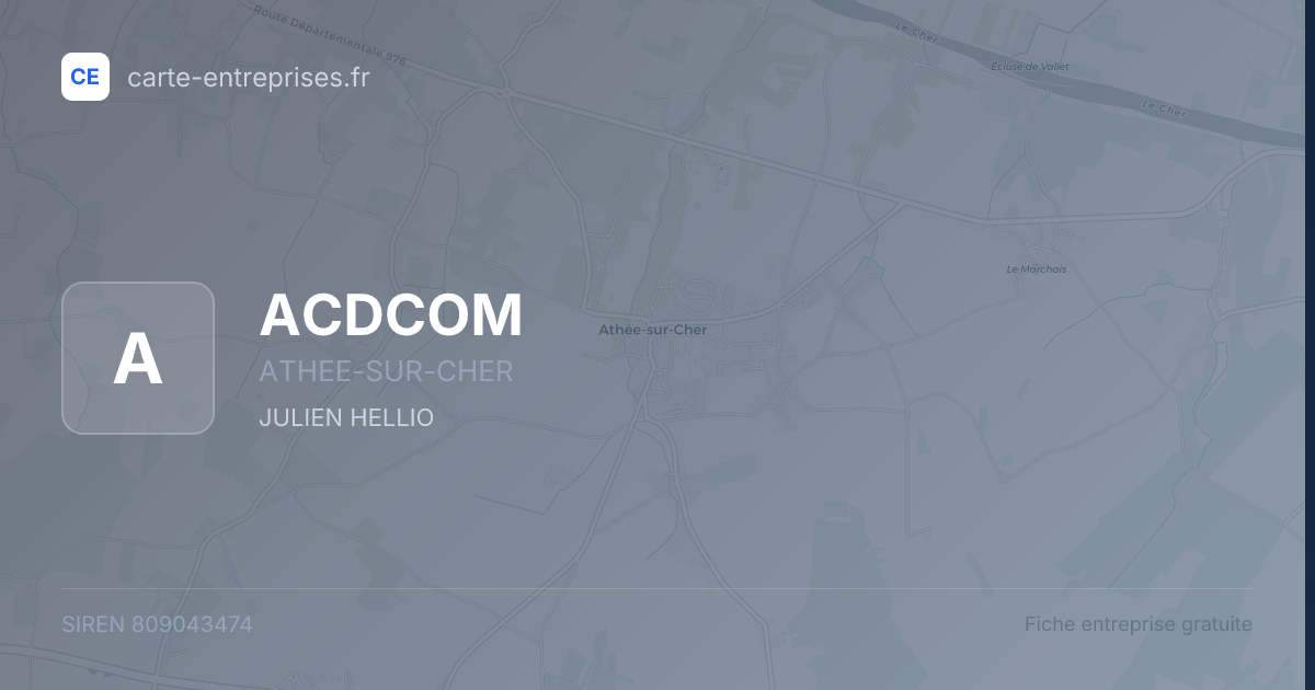 ACDCOM — 809043474 — fiche entreprise