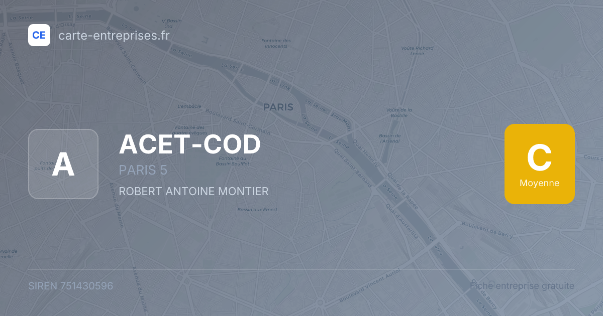 ACET-COD — 751430596 — fiche entreprise