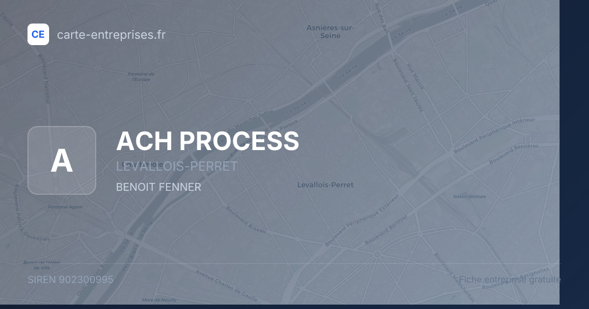 ACH PROCESS — 902300995 — fiche entreprise