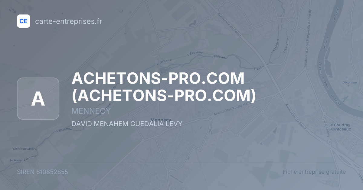 ACHETONS-PRO.COM — 810852855 — fiche entreprise