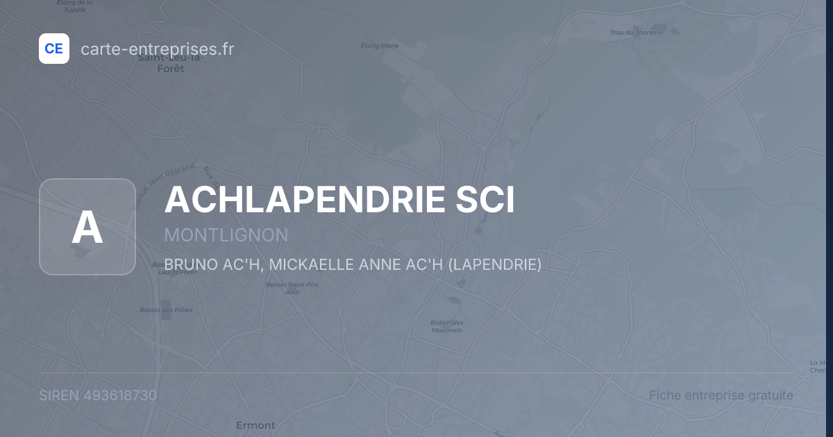ACHLAPENDRIE SCI — 493618730 — fiche entreprise