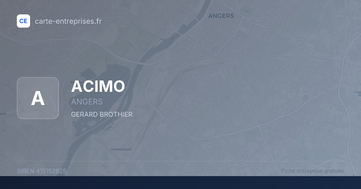 ACIMO — 415152925 — fiche entreprise