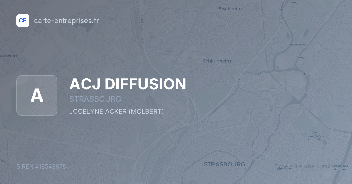 ACJ DIFFUSION — 418549978 — fiche entreprise