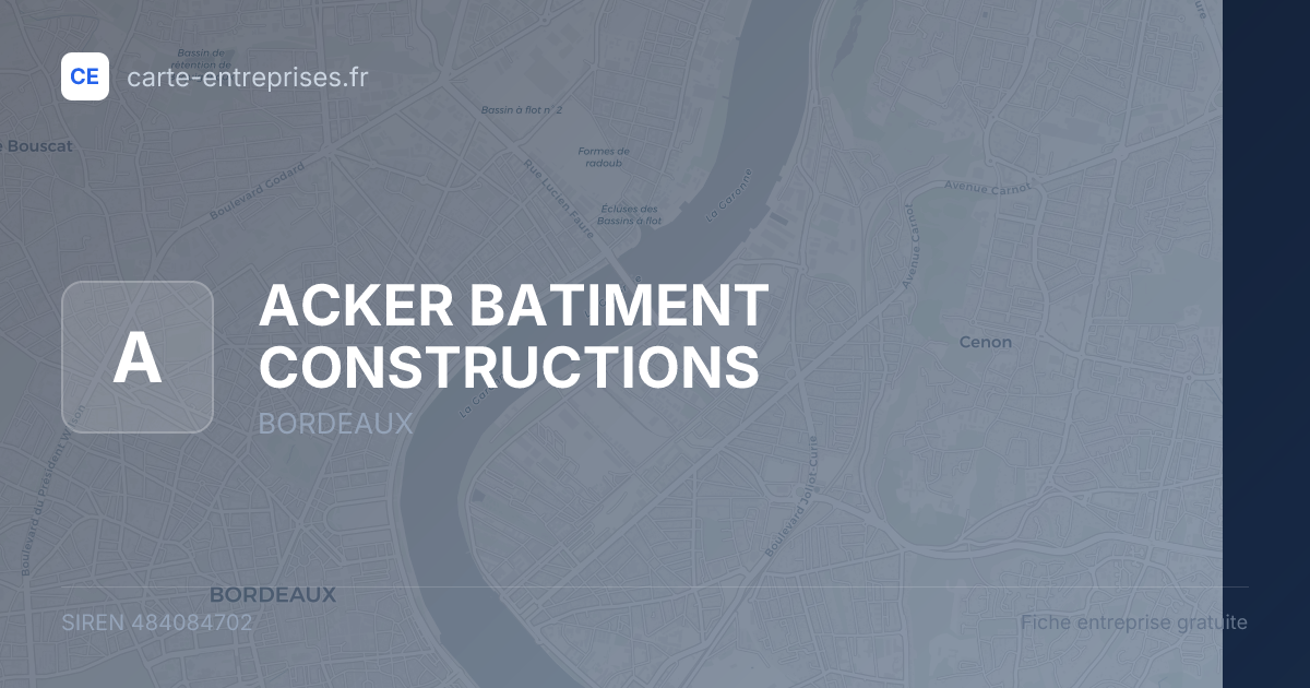 ACKER BATIMENT CONSTRUCTIONS — 484084702 — fiche entreprise