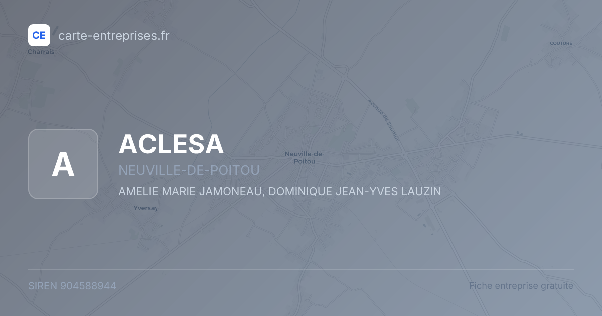 ACLESA — 904588944 — fiche entreprise
