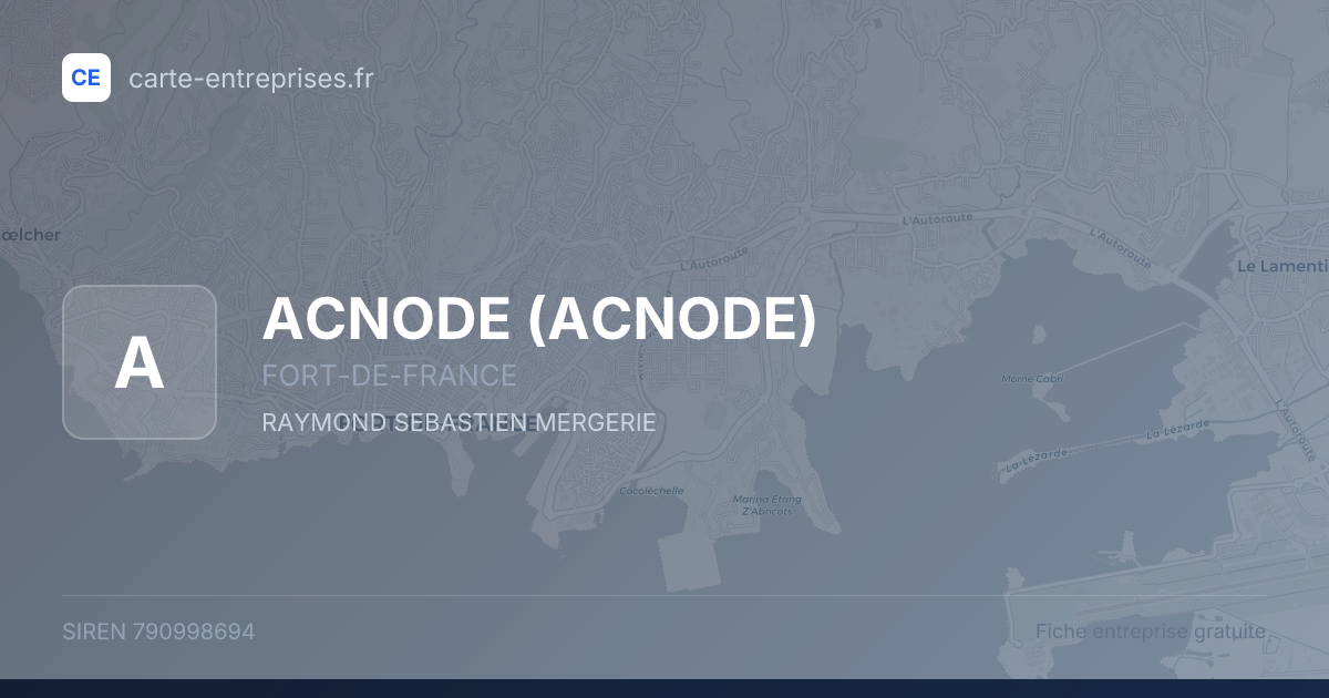 ACNODE — 790998694 — fiche entreprise