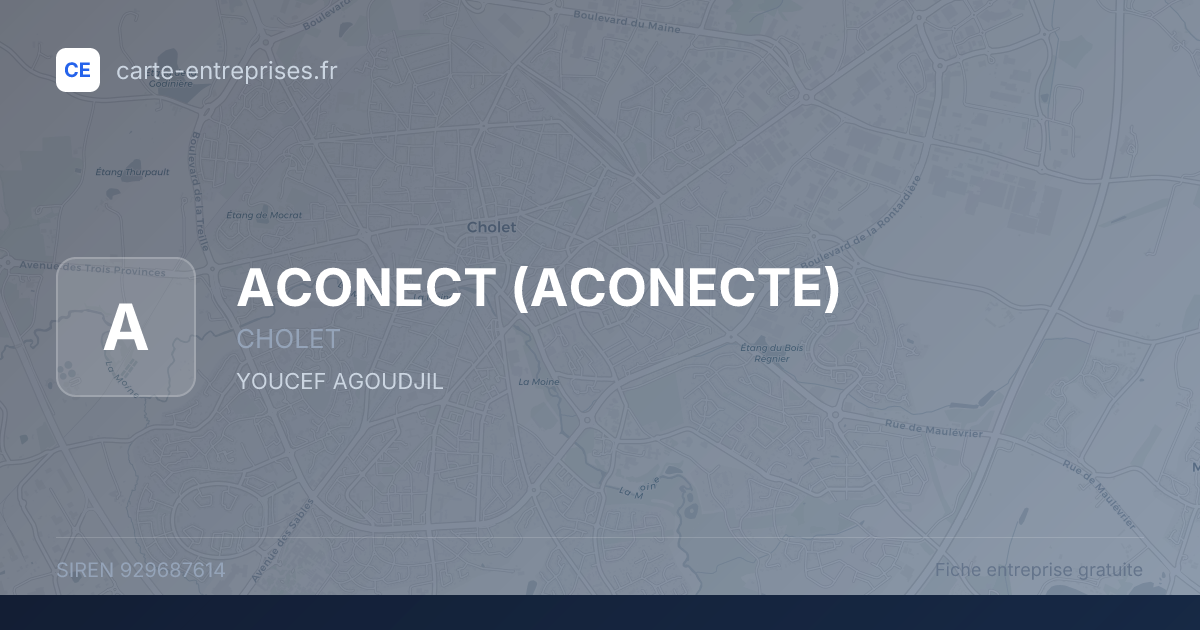 ACONECT (ACONECTE) — 929687614 — fiche entreprise