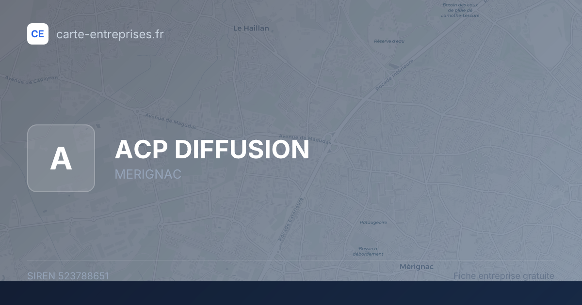 ACP DIFFUSION — 523788651 — fiche entreprise