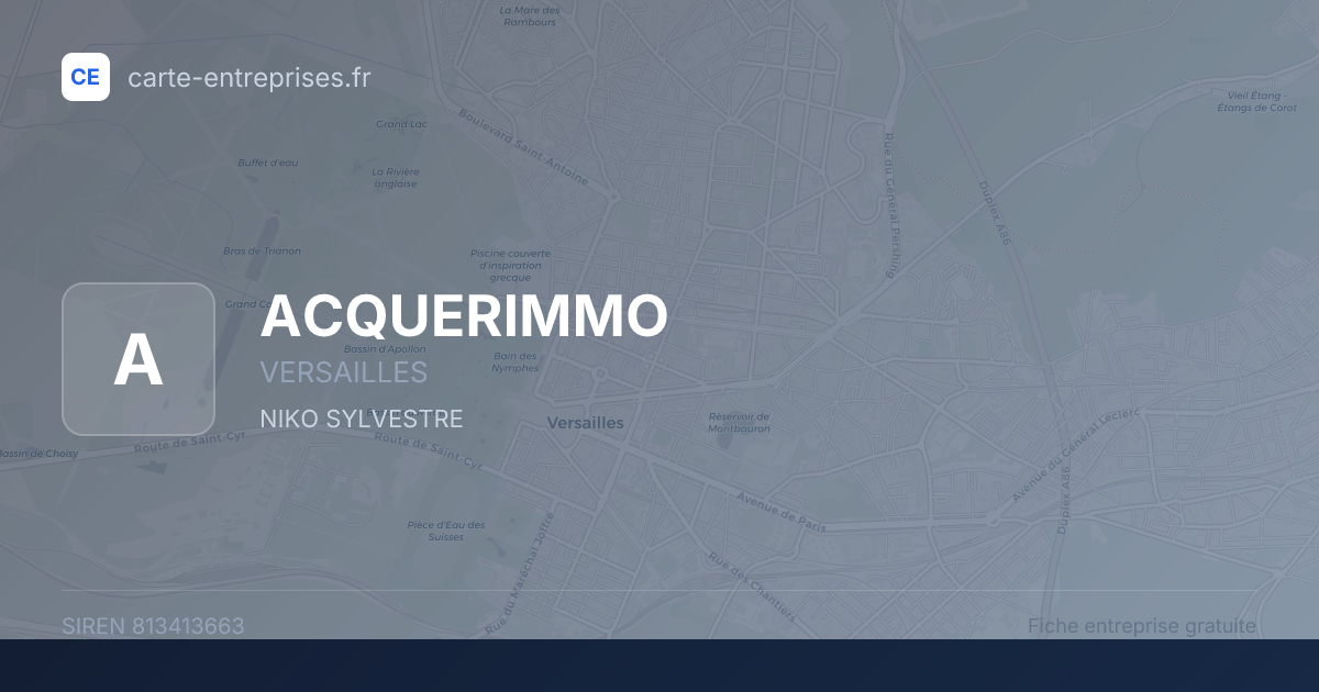 ACQUERIMMO — 813413663 — fiche entreprise