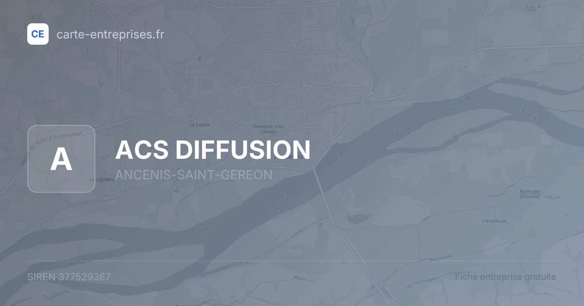 ACS DIFFUSION — 377529367 — fiche entreprise