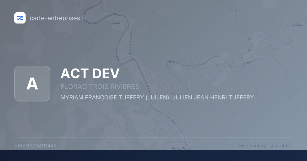 ACT DEV — 925311441 — fiche entreprise