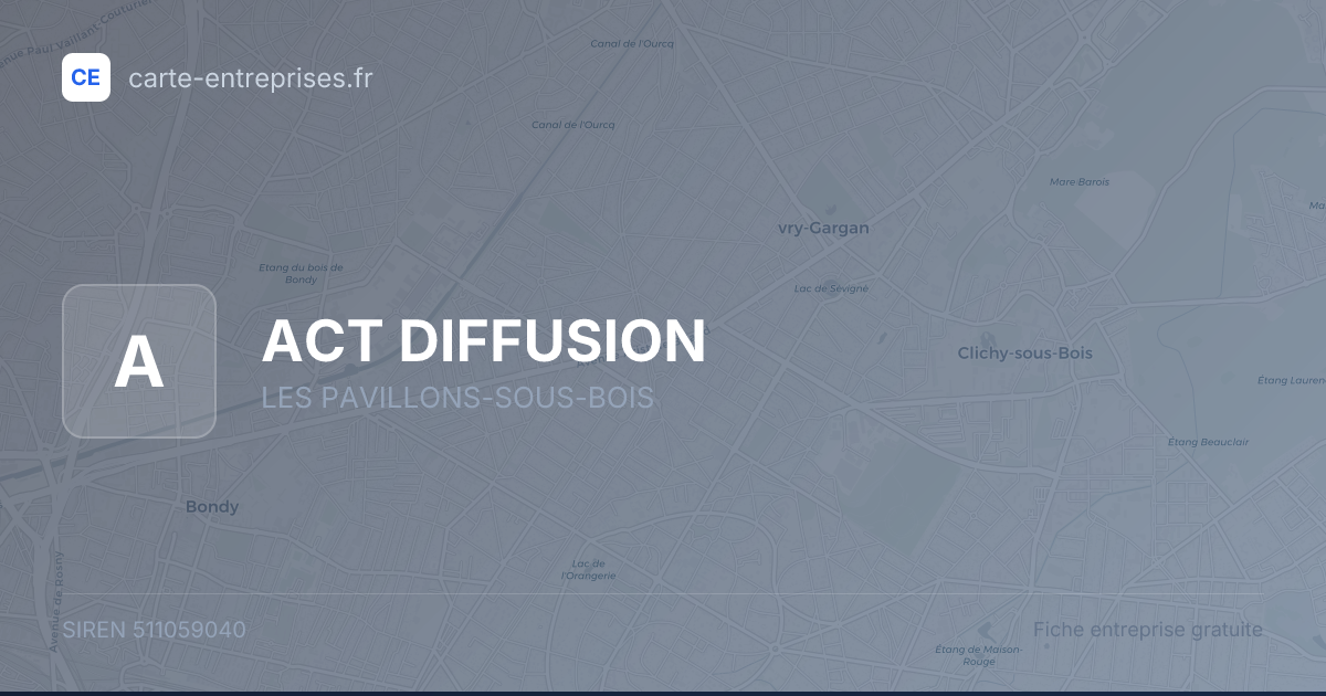 ACT DIFFUSION — 511059040 — fiche entreprise