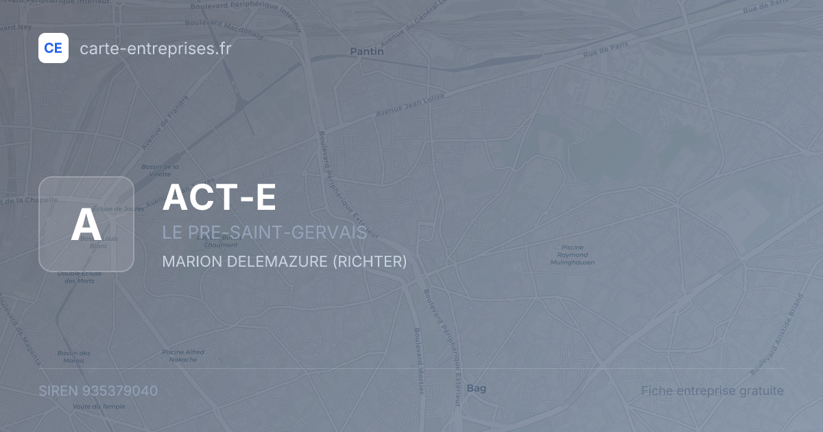 ACT-E — 935379040 — fiche entreprise