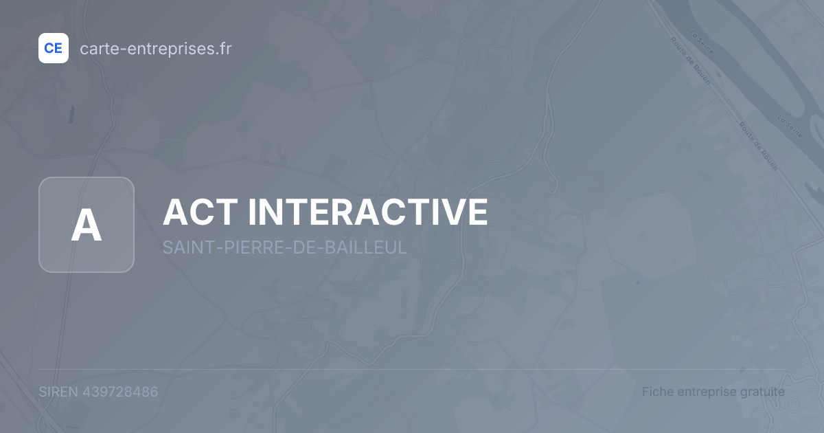 ACT INTERACTIVE — 439728486 — fiche entreprise