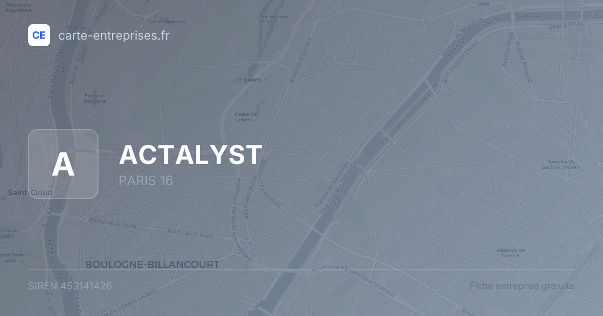 ACTALYST — 453141426 — fiche entreprise