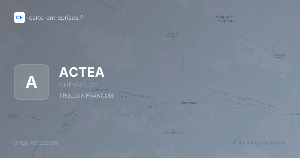 ACTEA — 409962099 — fiche entreprise