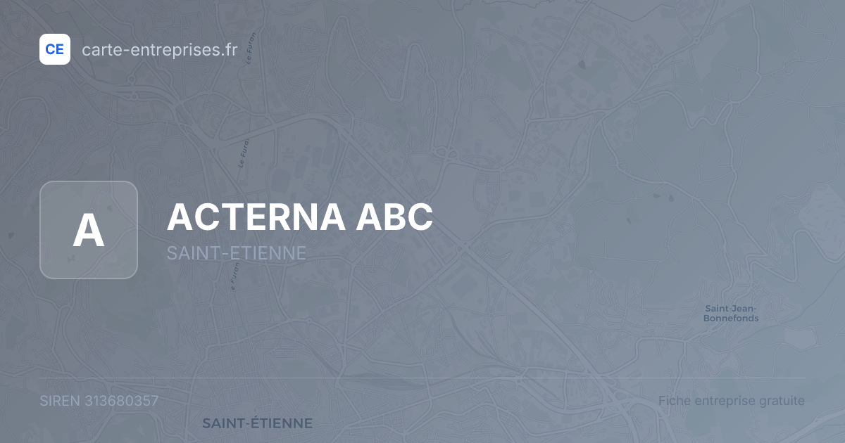ACTERNA ABC — 313680357 — fiche entreprise