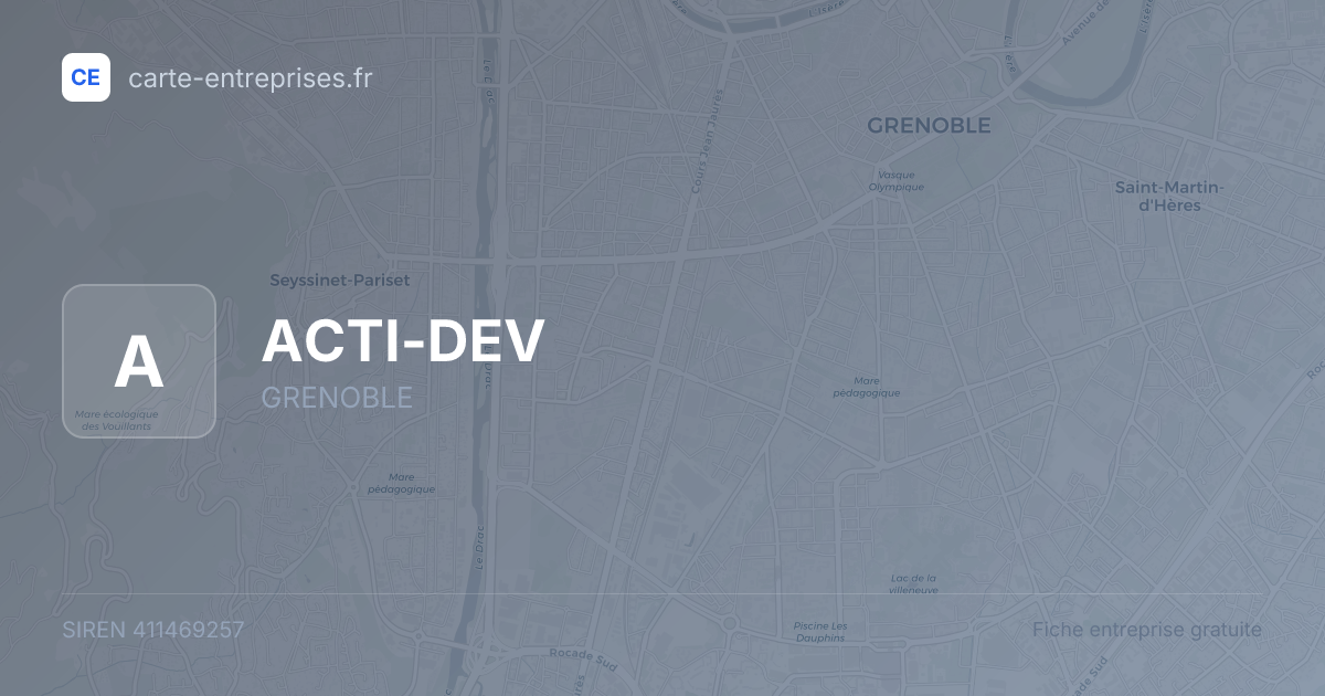 ACTI-DEV — 411469257 — fiche entreprise