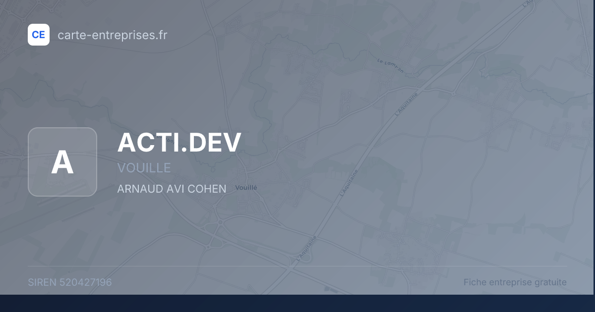 ACTI.DEV — 520427196 — fiche entreprise