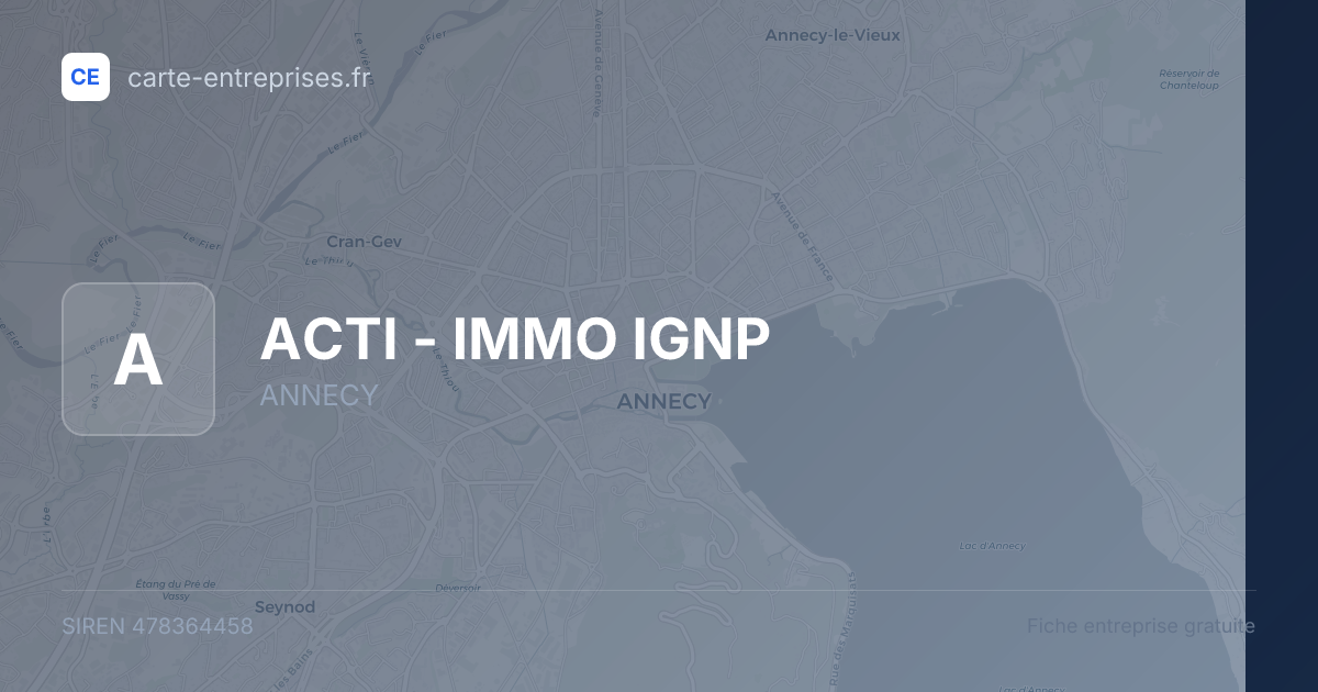 ACTI - IMMO IGNP — 478364458 — fiche entreprise