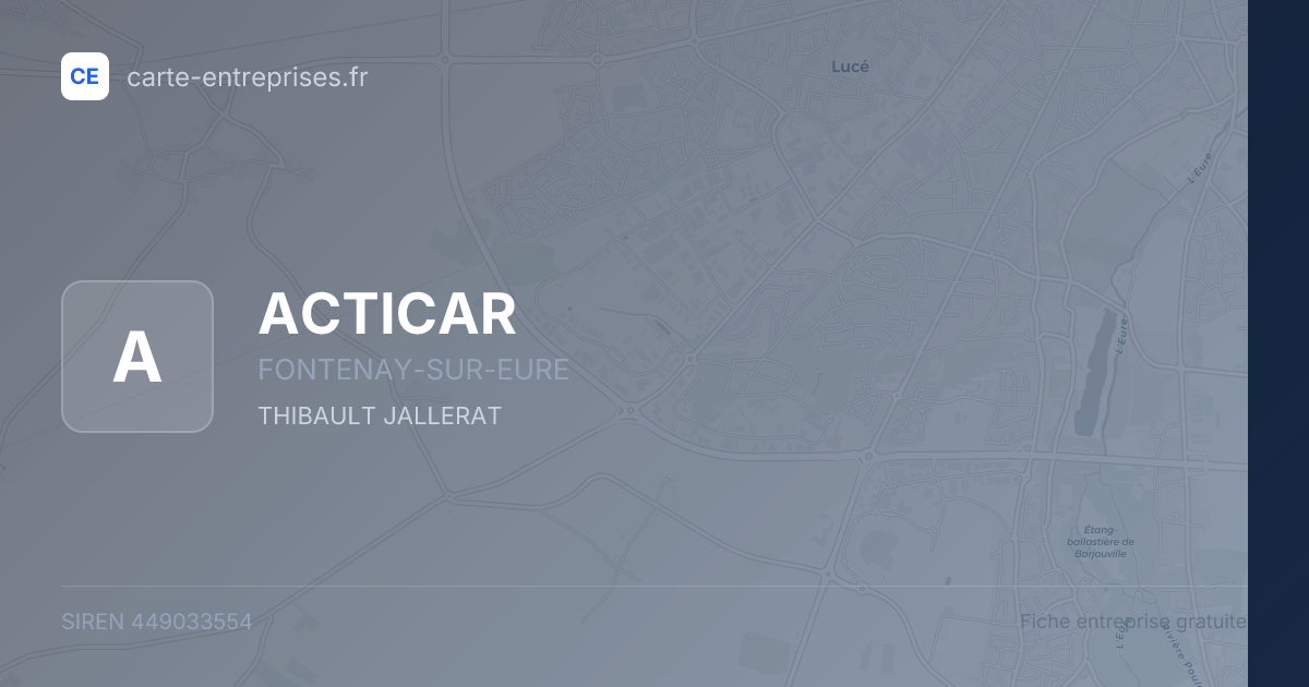 ACTICAR — 449033554 — fiche entreprise