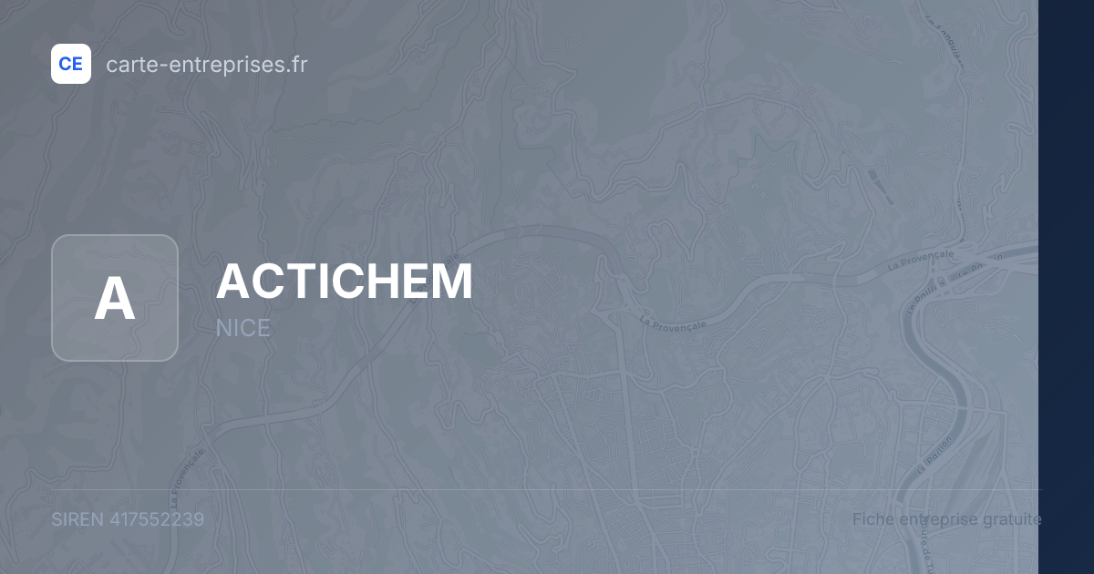 ACTICHEM — 417552239 — fiche entreprise