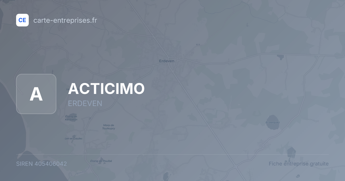 ACTICIMO — 405406042 — fiche entreprise