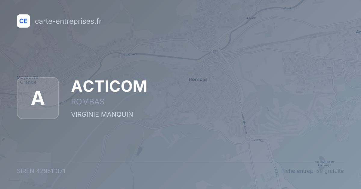 ACTICOM — 429511371 — fiche entreprise