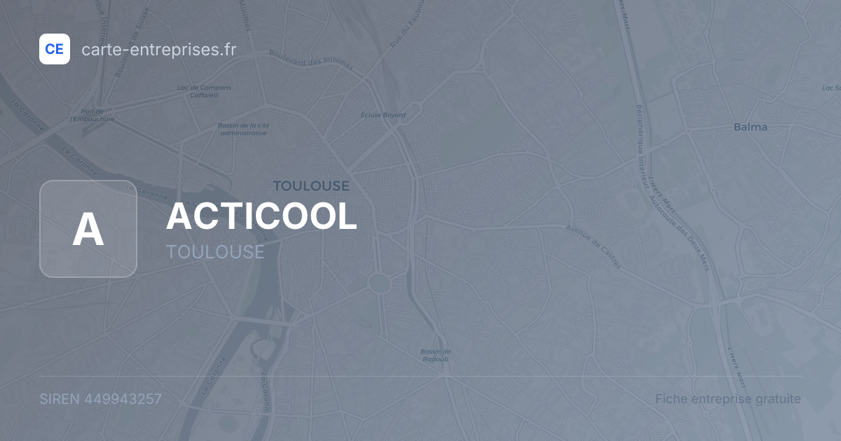 ACTICOOL — 449943257 — fiche entreprise