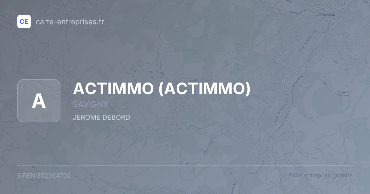 ACTIMMO — 852364702 — fiche entreprise