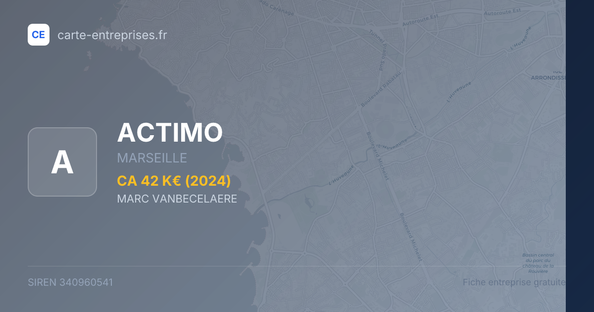 ACTIMO — 340960541 — fiche entreprise