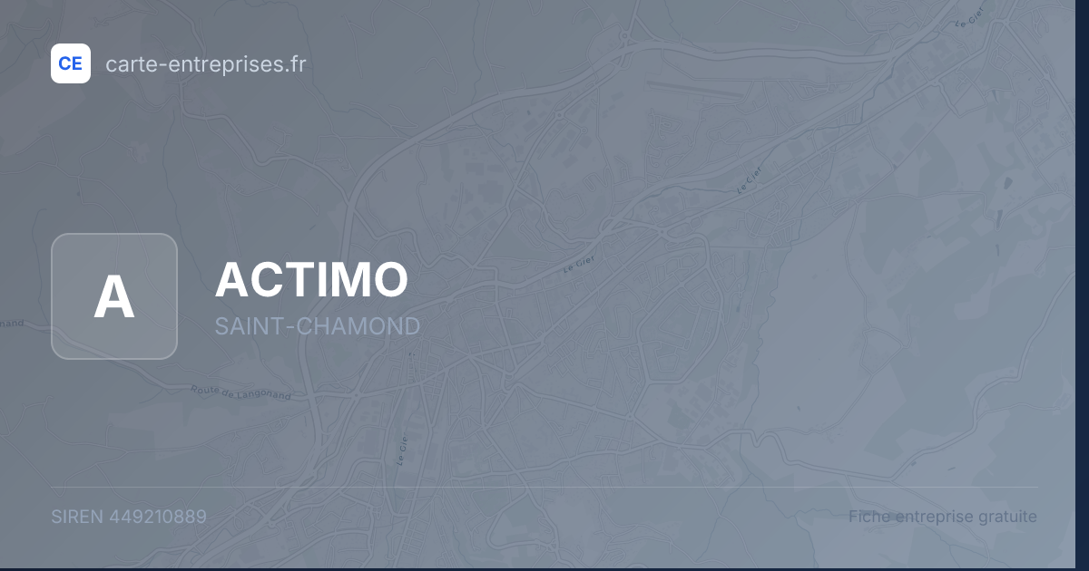 ACTIMO — 449210889 — fiche entreprise