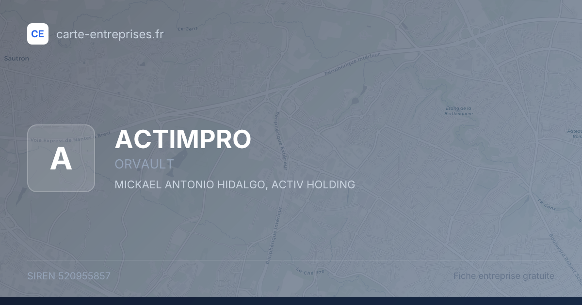 ACTIMPRO — 520955857 — fiche entreprise