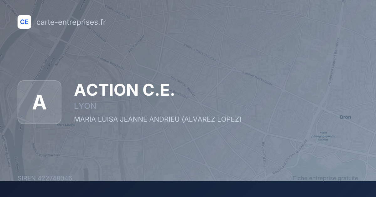 ACTION C.E. — 422748046 — fiche entreprise