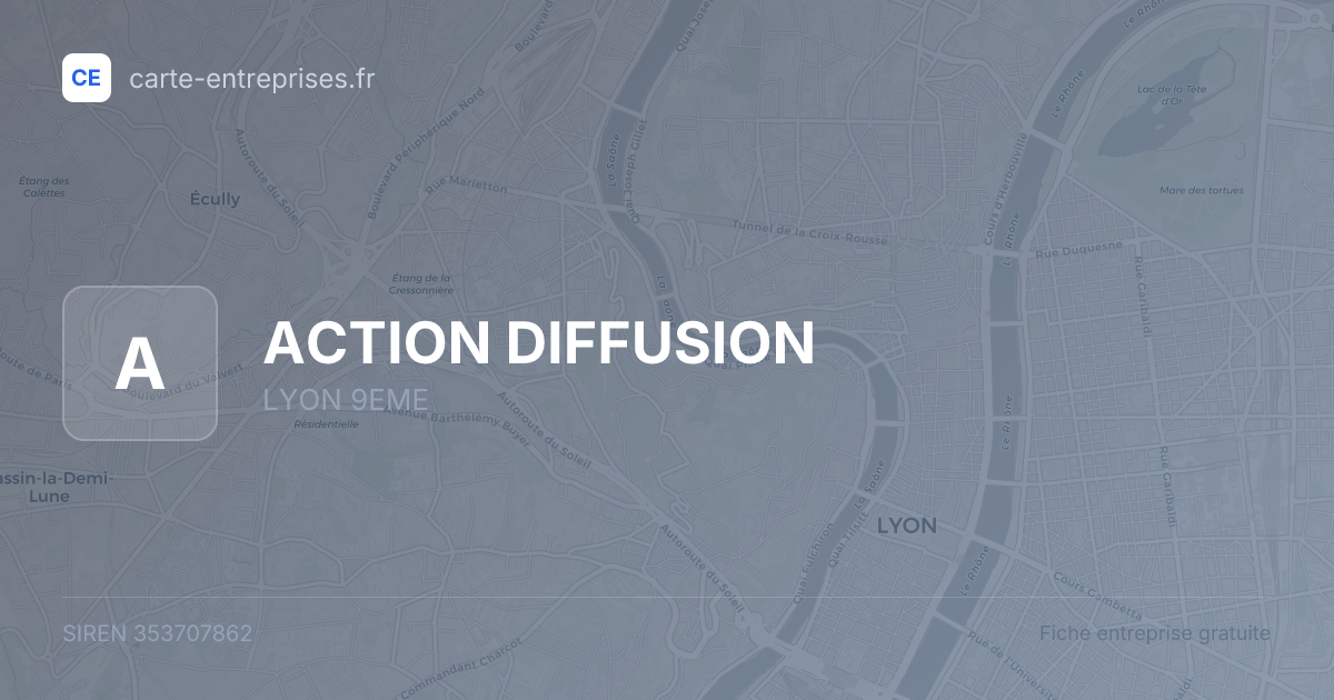ACTION DIFFUSION — 353707862 — fiche entreprise