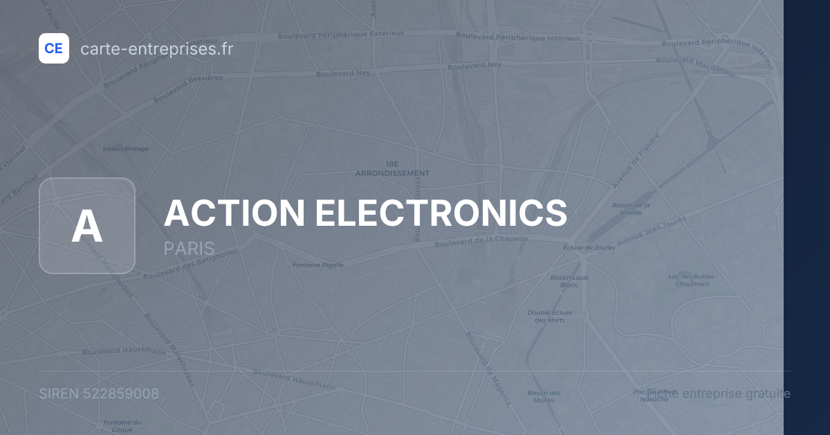 ACTION ELECTRONICS — 522859008 — fiche entreprise