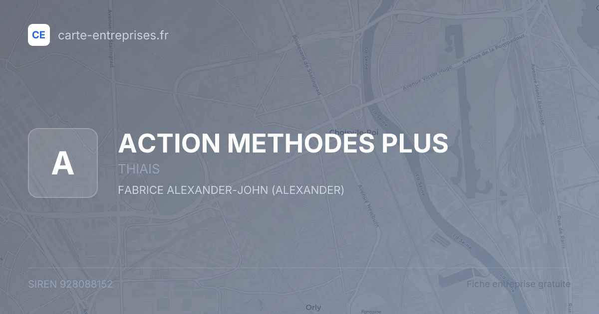 ACTION METHODES PLUS — 928088152 — fiche entreprise