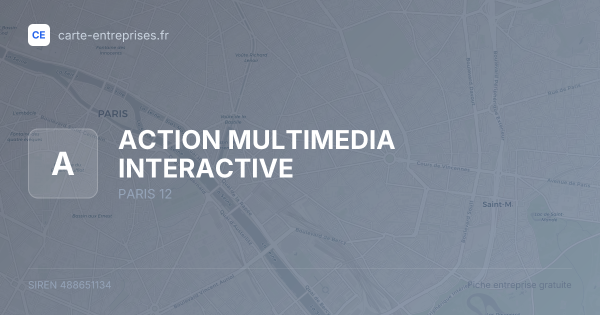 ACTION MULTIMEDIA INTERACTIVE — 488651134 — fiche entreprise