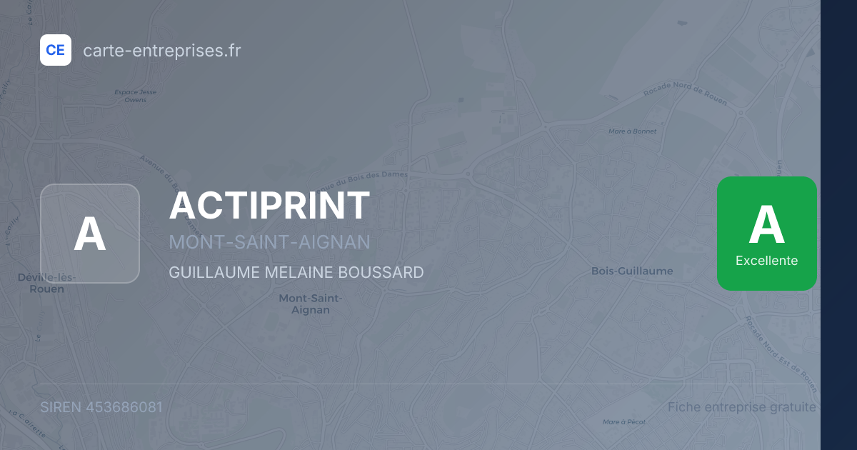 ACTIPRINT — 453686081 — fiche entreprise