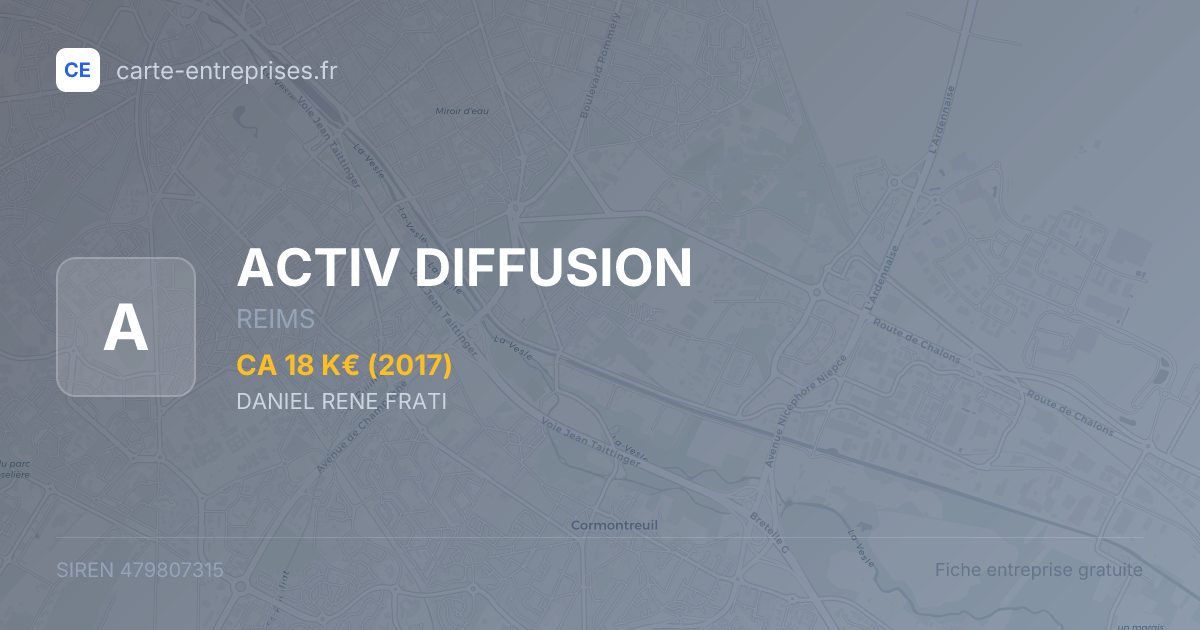 ACTIV DIFFUSION — 479807315 — fiche entreprise