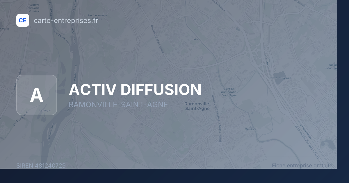 ACTIV DIFFUSION — 481240729 — fiche entreprise