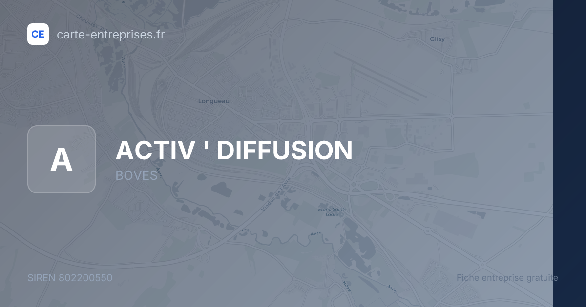 ACTIV ' DIFFUSION — 802200550 — fiche entreprise
