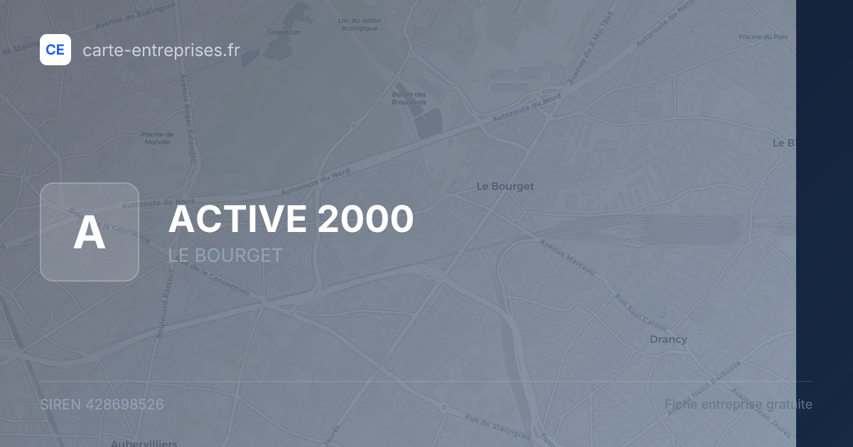 ACTIVE 2000 — 428698526 — fiche entreprise