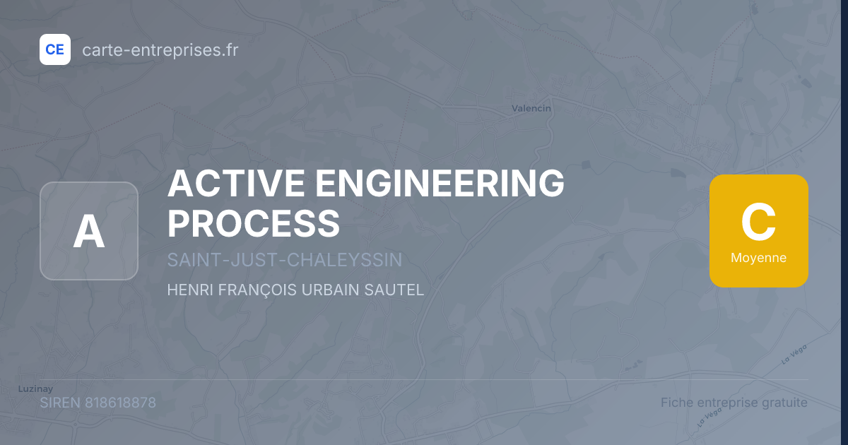 ACTIVE ENGINEERING PROCESS — 818618878 — fiche entreprise