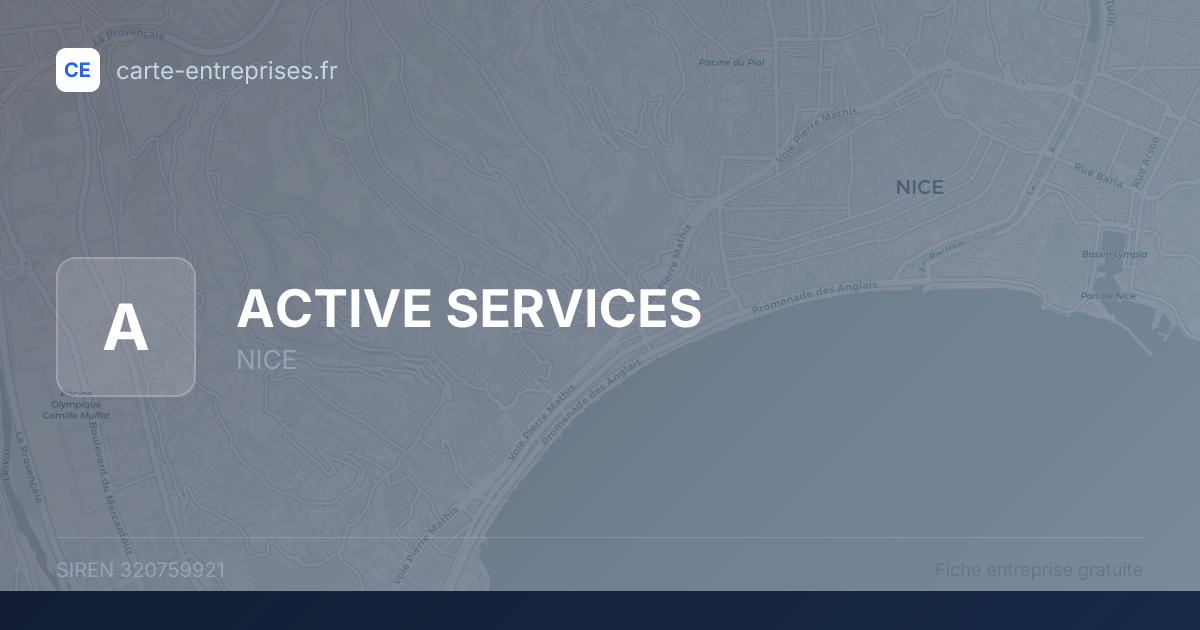 ACTIVE SERVICES — 320759921 — fiche entreprise