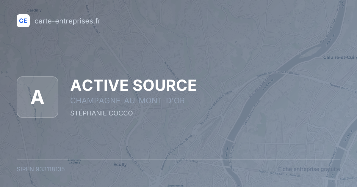 ACTIVE SOURCE — 933118135 — fiche entreprise